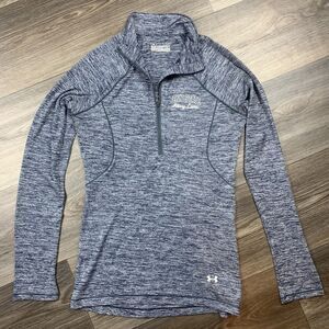 Under Armour Shirt Women’s Size XS Blue 1/4 Zip Semi Fitted Heat Gear Penn State